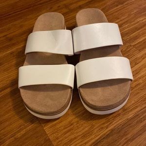 Kensie white sandals